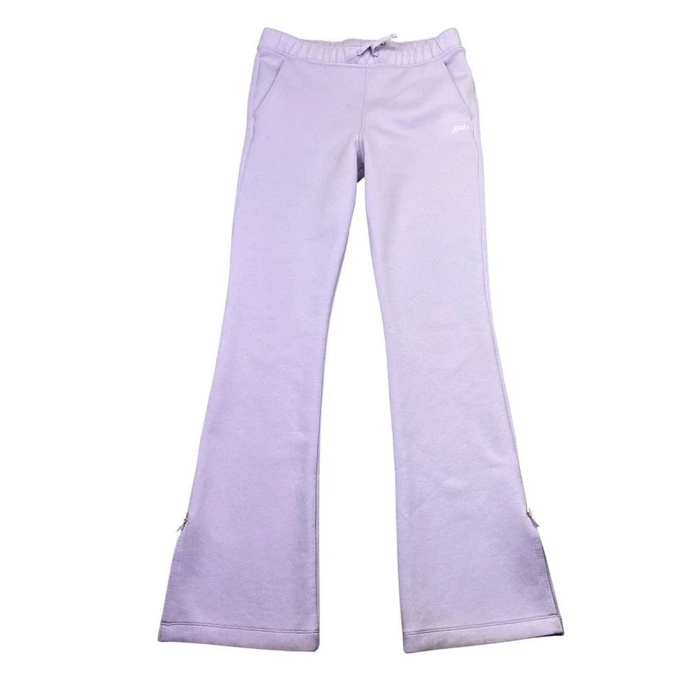 Abercrombie Kids YPB Lavender Purple Flare Leggings‎ Split Hem Size 15/16 Boho